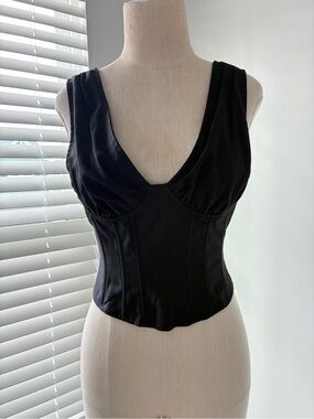 Lioness Women's Hacienda Black Sleeveless Structured Corset